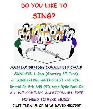 JOIN LONGBRIDGE COMMUNITY CHOIR